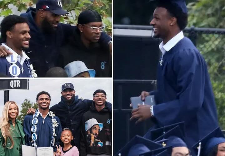 LeBron Shows Up at Son’s High School Graduation — But There’s a Wild Twist No One Saw Coming! Bronny’s Sierra Canyon Graduation Just Changed Everything, and This Moment Will Shock You!