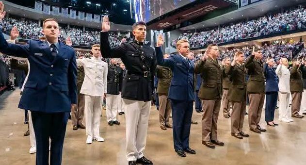 During this afternoon’s commencement ceremony, 157 cadets took the Oath of Office and commissioned into the United States Armed Forces. Thank you for your willingness to protect and serve our country! Texas A&M Corps of Cadets…